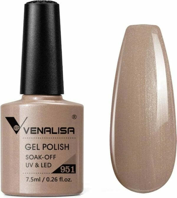 Venalisa gellak taupe - 7. 5 ml - taupe gellak - gellac taupe - gellak kleuren - venalisa gellak - gellak nagellak