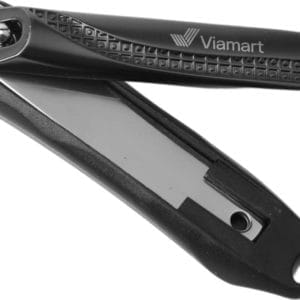 Viamart® - Professionele Nagelknipper - Nail Clipper - RVS - Nagelschaar - Pedicure - Teennagels en Vingernagels - Ergonomisch Ontwerp - Uitgerust met Vijl en Opvangbakje - Kleur: Zwart