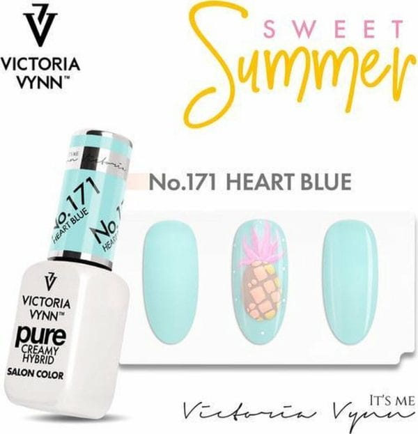 Victoria Vyn Gellak | Gel Nagellak | Pure Sweet Summer Collectie | 171 Heart Blue | 8 ml. | Lichtblauw