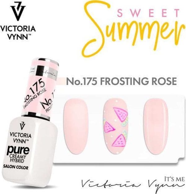Victoria Vyn Gellak | Gel Nagellak | Pure Sweet Summer Collectie | 175 Frosting Rose | 8 ml. | Roze
