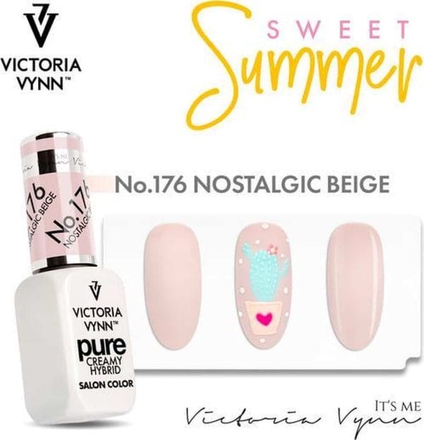 Victoria Vyn Gellak | Gel Nagellak | Pure Sweet Summer Collectie | 176 Nostalgic Beige | 8 ml. | Nude