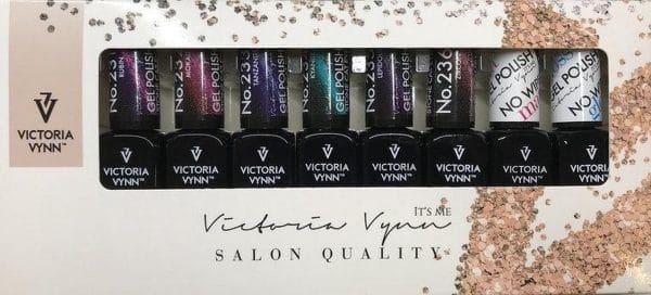 Victoria Vynn Gellak 8 Pack - Stone Cat Eye Gel Polish - inclusief matte topgel + hoogglans topgel! In luxe verpakking - gel nagellak voor een super prijs - PROMO