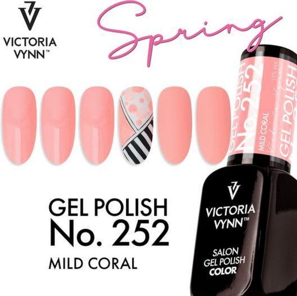 Victoria Vynn Gellak - Gel Nagellak - Salon Gel Polish Color - 252 Mild Coral - 8 ml. - Koraal