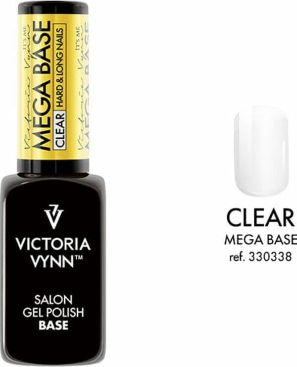 Victoria vynn - mega base clear 8 ml - rubberbase transparant - gellak - gelpolish - gel - lak - polish - gelnagels - nagels - manicure - nagelverzorging - nagelstyliste - uv / led - nagelstylist - callance