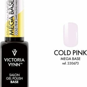 Victoria Vynn - Mega Base Cold Pink 8 ml - rubberbase roze - gellak - gelpolish - gel - lak - polish - gelnagels - nagels - manicure - nagelverzorging - nagelstyliste - uv / led - nagelstylist - callance