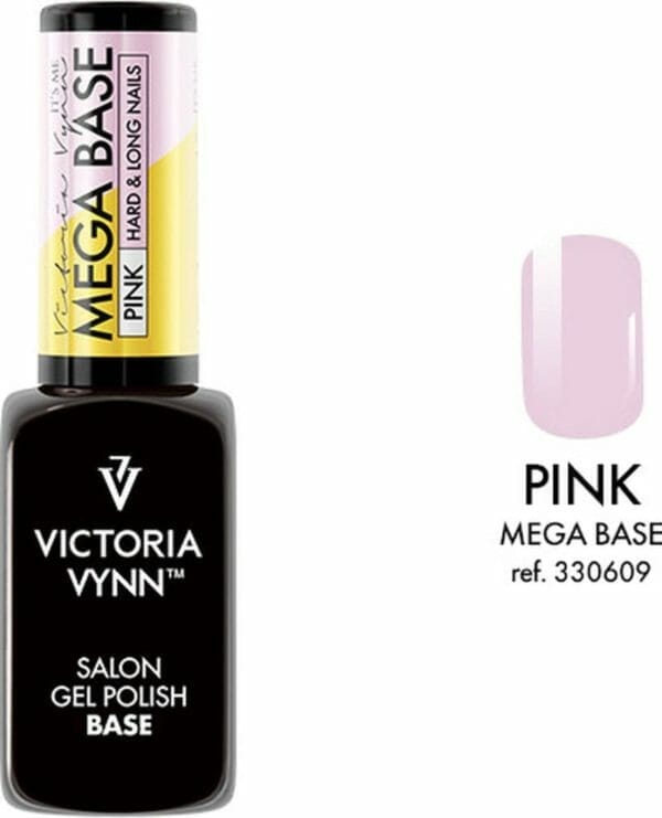 Victoria vynn - mega base pink 8 ml - rubberbase roze - gellak - gelpolish - gel - lak - polish - gelnagels - nagels - manicure - nagelverzorging - nagelstyliste - uv / led - nagelstylist - callance