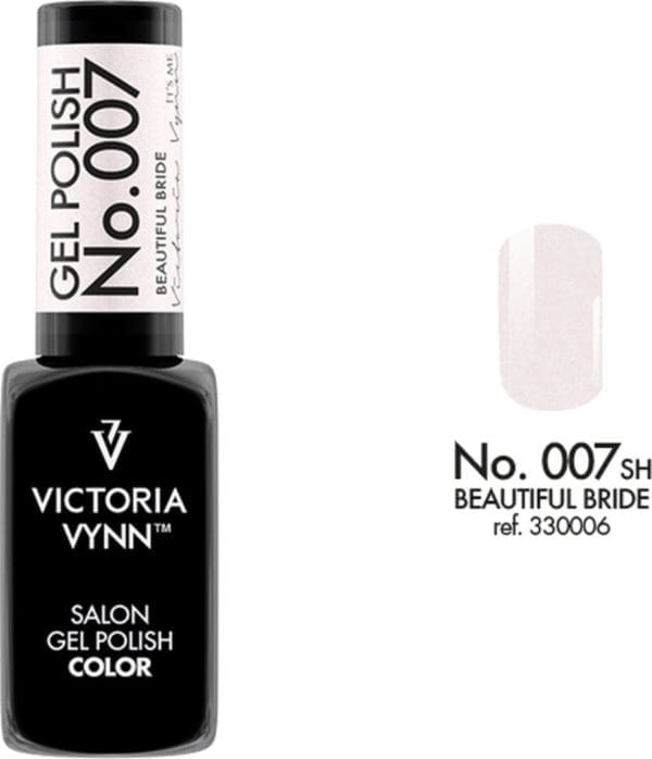 Victoria vynn - salon gelpolish 007 beautiful bride - roze glitters - gel polish - gellak - nagels - nagelverzorging - nagelstyliste - uv / led - nagelstylist - callance