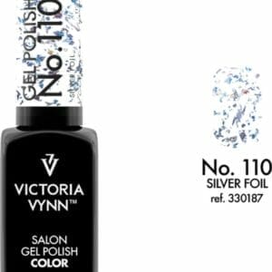 Victoria Vynn - Salon Gelpolish 110 Silver Foil (zilver) - zilveren folie gel polish - gellak - glitters - nagels - nagelverzorging - nagelstyliste - uv / led - nagelstylist - callance