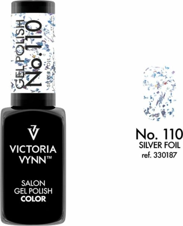 Victoria Vynn - Salon Gelpolish 110 Silver Foil (zilver) - zilveren folie gel polish - gellak - glitters - nagels - nagelverzorging - nagelstyliste - uv / led - nagelstylist - callance
