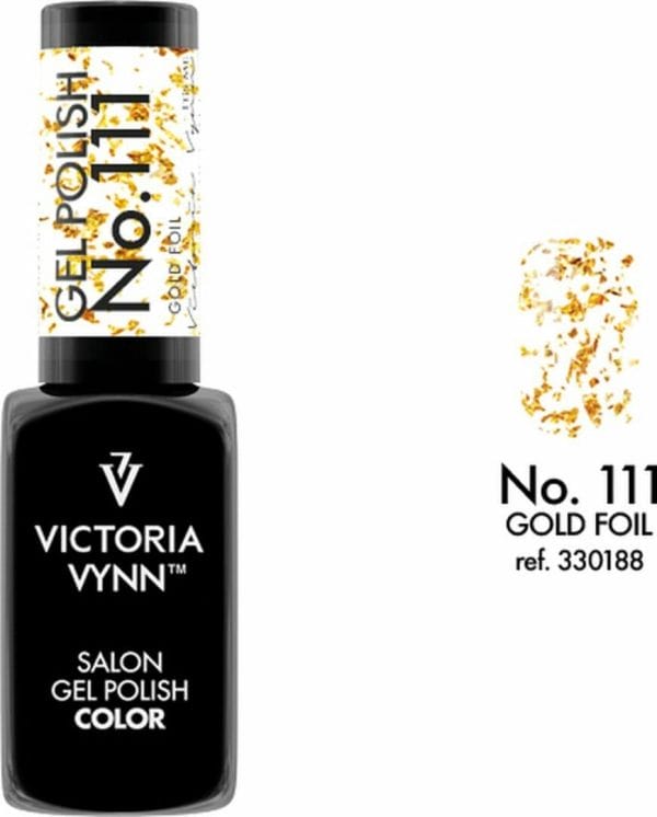 Victoria Vynn - Salon Gelpolish 111 Gold Foil (goud) - gouden folie gel polish - gellak - glitters - nagels - nagelverzorging - nagelstyliste - uv / led - nagelstylist - callance