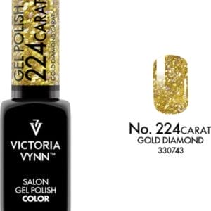 Victoria Vynn - Salon Gelpolish 224 Carat Gold Diamond - gouden glitter gel polish - goud - gellak - lak - glitters - nagels - nagelverzorging - nagelstyliste - uv / led - nagelstylist - callance