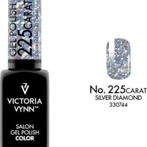 Victoria Vynn - Salon Gelpolish 225 Carat Silver Diamond - zilveren glitter gel polish - zilver - gellak - lak - glitters - nagels - nagelverzorging - nagelstyliste - uv / led - nagelstylist - callance