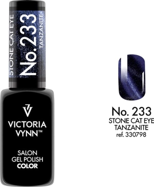 Victoria vynn - salon gelpolish 233 cat eye tanzanite - cat eye blauw - blauwe metallic gel polish - gellak - lak - glitter - glitters - nagels - nagelverzorging - nagelstyliste - uv / led - nagelstylist - callance