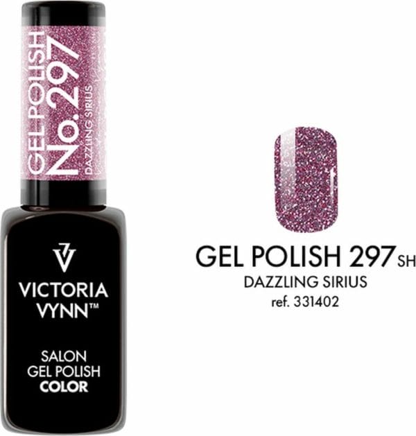 Victoria Vynn - Salon Gelpolish 297 Dazzling Sirius (flash glitters roze) - reflecterende gel polish - gellak - reflect - reflectie - glitter - nagels - nagelverzorging - nagelstyliste - uv / led - nagelstylist - callance