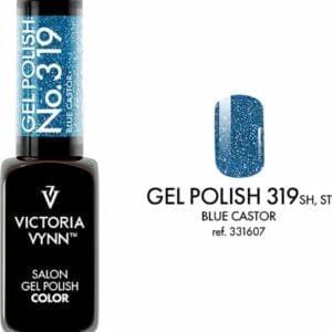 Victoria Vynn - Salon Gelpolish 319 Blue Castor (flash glitters lichtblauw) - reflecterende gel polish - gellak - reflect - reflectie - glitter - nagels - nagelverzorging - nagelstyliste - uv / led - nagelstylist - callance