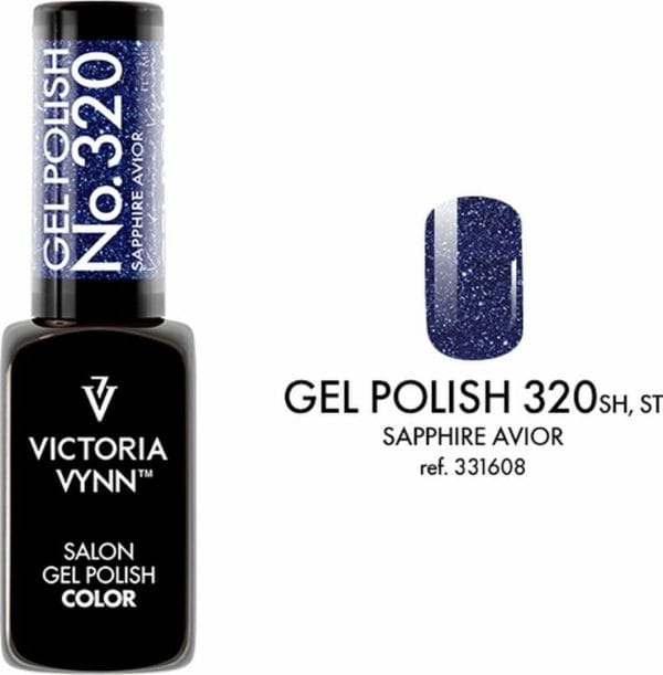Victoria Vynn - Salon Gelpolish 320 Sapphire Avior (flash glitters donkerblauw) - reflecterende gel polish - gellak - reflect - reflectie - glitter - nagels - nagelverzorging - nagelstyliste - uv / led - nagelstylist - callance