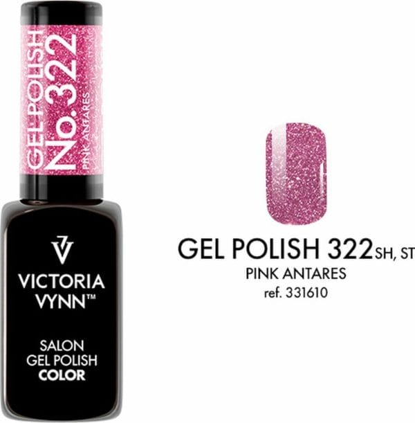Victoria Vynn - Salon Gelpolish 322 Pink Antares (flash roze) - reflecterende gel polish - gellak - reflect - reflectie - glitter - nagels - nagelverzorging - nagelstyliste - uv / led - nagelstylist - callance