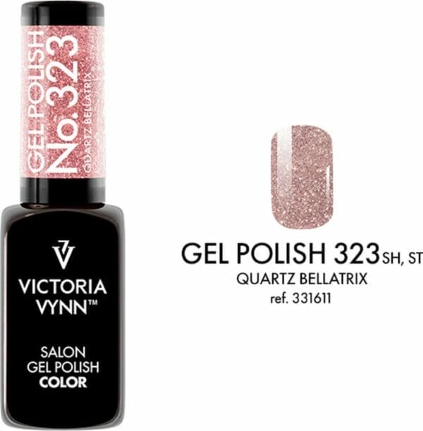 Victoria vynn - salon gelpolish 323 quartz bellatrix (flash rose) - reflecterende gel polish - gellak - reflect - reflectie - glitter - nagels - nagelverzorging - nagelstyliste - uv / led - nagelstylist - callance