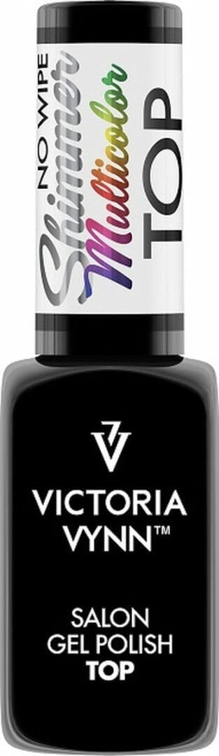 Victoria vynn - top coat shimmer multicolor no wipe 8 ml - multi color glitter topcoat - gellak - gelpolish - gel - lak - polish - gelnagels - acrylnagels - polygel - nagels - nagelverzorging - nagelstyliste - uv / led - nagelstylist - callance