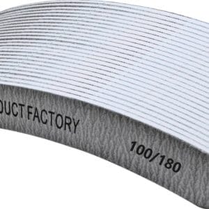 Vijl banaan - grijs - 100/180 - 25 stuks | Nail product factory -