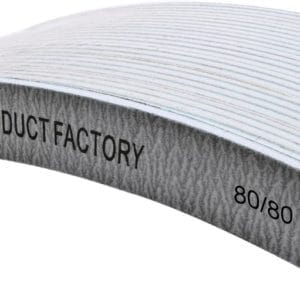 Vijl banaan - grijs 80/80 - 25 stuks | Nail product factory