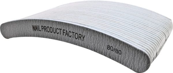 Vijl banaan - grijs 80/80 - 25 stuks | nail product factory