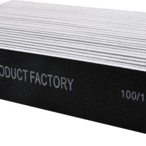 Vijl recht breed - zwart 100/180 - 25 stuks | Nail product factory