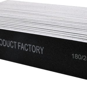 Vijl recht breed - zwart 180/240 - 25 stuks | Nail product factory