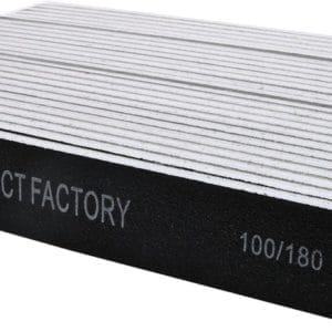 Vijl recht smal - zwart 100/180 - 25 stuks | Nail product factory