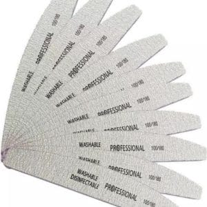Vijlen - Half Moon - 30 stuks - Half Moon - Professional - Acryl- Gel -Polygel gel nagllak nagels - Vijlen - 100/180- Grit
