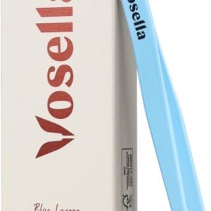 Vosella - Professionele schuine epileer pincet - Slanted tweezer - Wenkbrauwen trimmen - Voor man en vrouw - Blue Lagoon