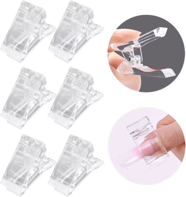 Wisegoods luxe nagelklem set - nagel klemmen - nagellak remover clips - manicure klem - tools voor nagels - nail art tool - 10st