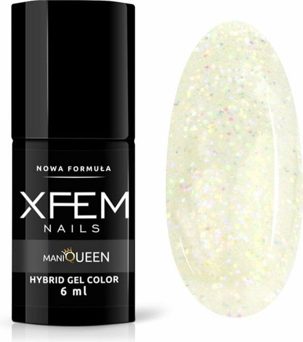 XFEM Glitter UV/LED Hybrid Gellak 6ml. #0129
