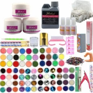 XXL Acrylnagels Starterspakket - Acryl Nagel Set | 76 kleuren acryl poeder & decoratie