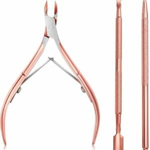 XYZ Goods Nagelriem Verzorgingsset - Nagelriem Knipper - Cuticle Pusher - Bokkenpoot - Knipper Schaar - Driedelige Set- RVS - Roségoud