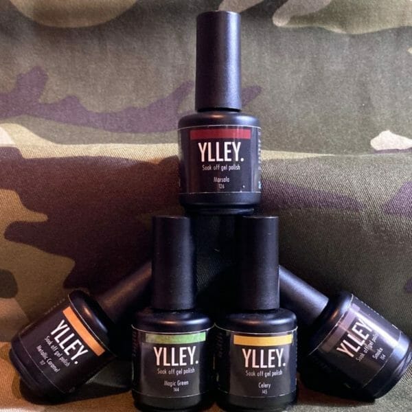 Ylley - jungle collection - gellak - groen - geel - bruin - grijs - manicure