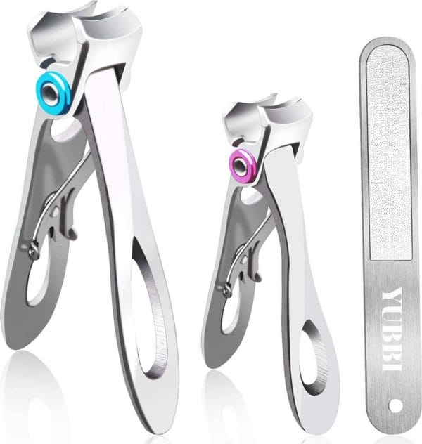 YUBBI™ Premium Zilver Nagelknipper Set - Nageltang - Pedicure - Teennagels - Vingernagels - Teennagelknipper - Nagelschaar - Nail Clipper