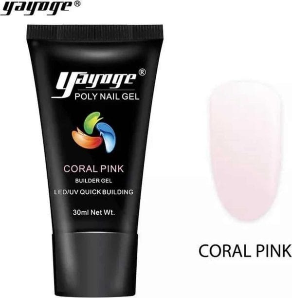 Yayoge polygel coral pink 30 gram