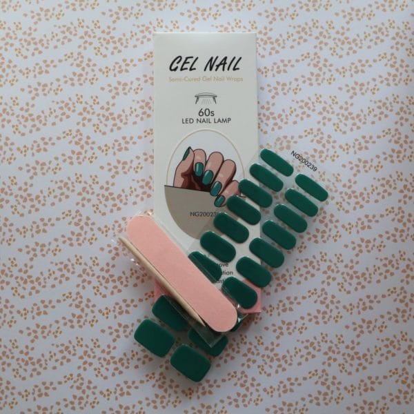 Yellowsnails - gel nagel wraps - green sea - gel nagel stickers - gel nagel folie - gel nail wraps - gel nail stickers - nail art - nail foil