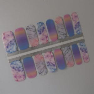 YellowSnails - Nagel Wraps - Marble rainbow - Nagel Stickers - Nagel Folie - Nail Wraps - Nail Stickers - Nail Art - Nail Foil