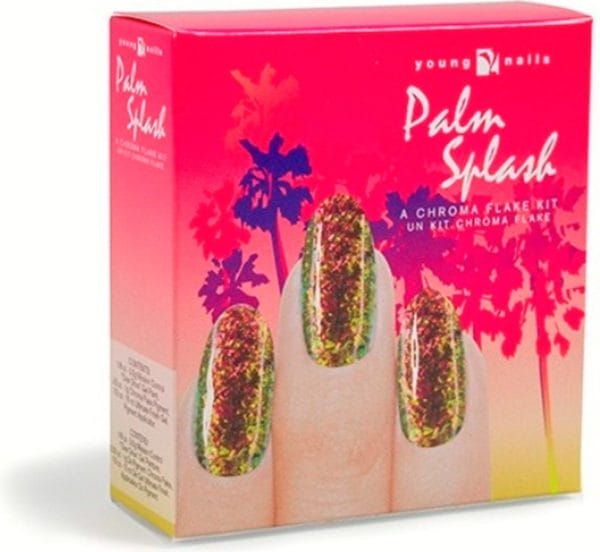 Young nails palm splash chroma flake kit- nail art kit