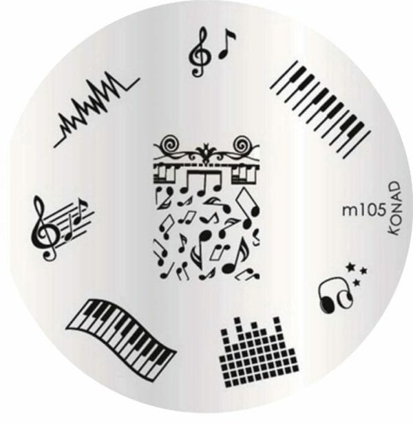 Image plate - m 105 | konad - stempelplaatjes