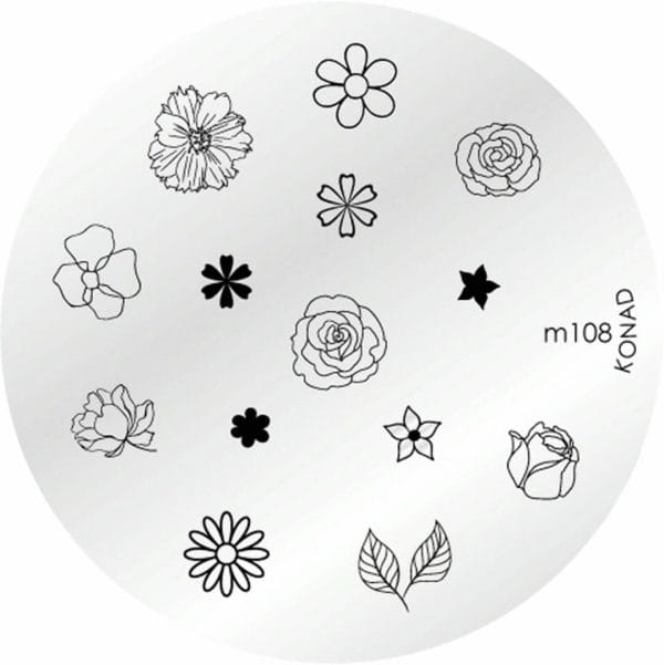 Image plate - m 108 | konad - stempelplaatjes