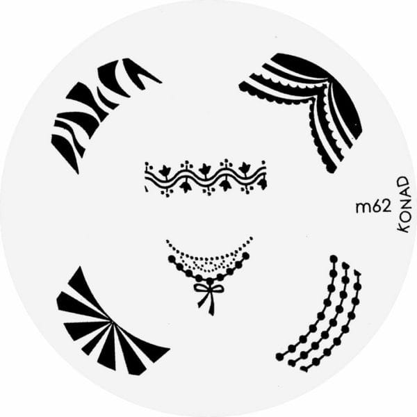 Image plate - m 62 | konad - stempelplaatjes
