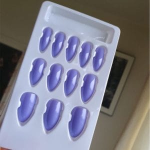 plaknagels zelfklevende - Nageltips Set - press on nagels - Kunstnagels 12 Stuks + plakkers voor Nepnagels
