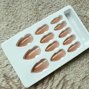 plaknagels zelfklevende - Nageltips Set - press on nagels - Kunstnagels 12 Stuks + plakkers voor Nepnagels