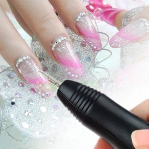 professionele elektrische nagelvijl/manicure- en pedicureset, 20.000 tpm, snelheid instelbaar, voor acrylnagels, gelnagels, verwijderen van eelt