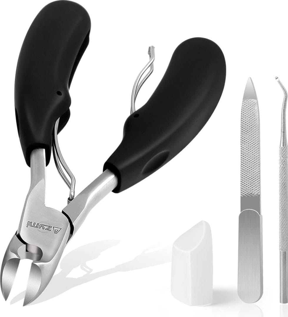 Teennagelknipper, ingroeiende teennagelknipper voor dikke nagels voor vrouwen mannen ouderen, zware dikke teennagelknipper schaarset met nagelvijl, scherp gebogen Teennagelknipper, ingroeiende teennagelknipper voor dikke nagels voor vrouwen mannen ouderen, zware dikke teennagelknipper schaarset met nagelvijl, scherp gebogen